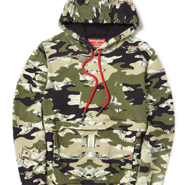 Spray Ground Camo Money Hoodie